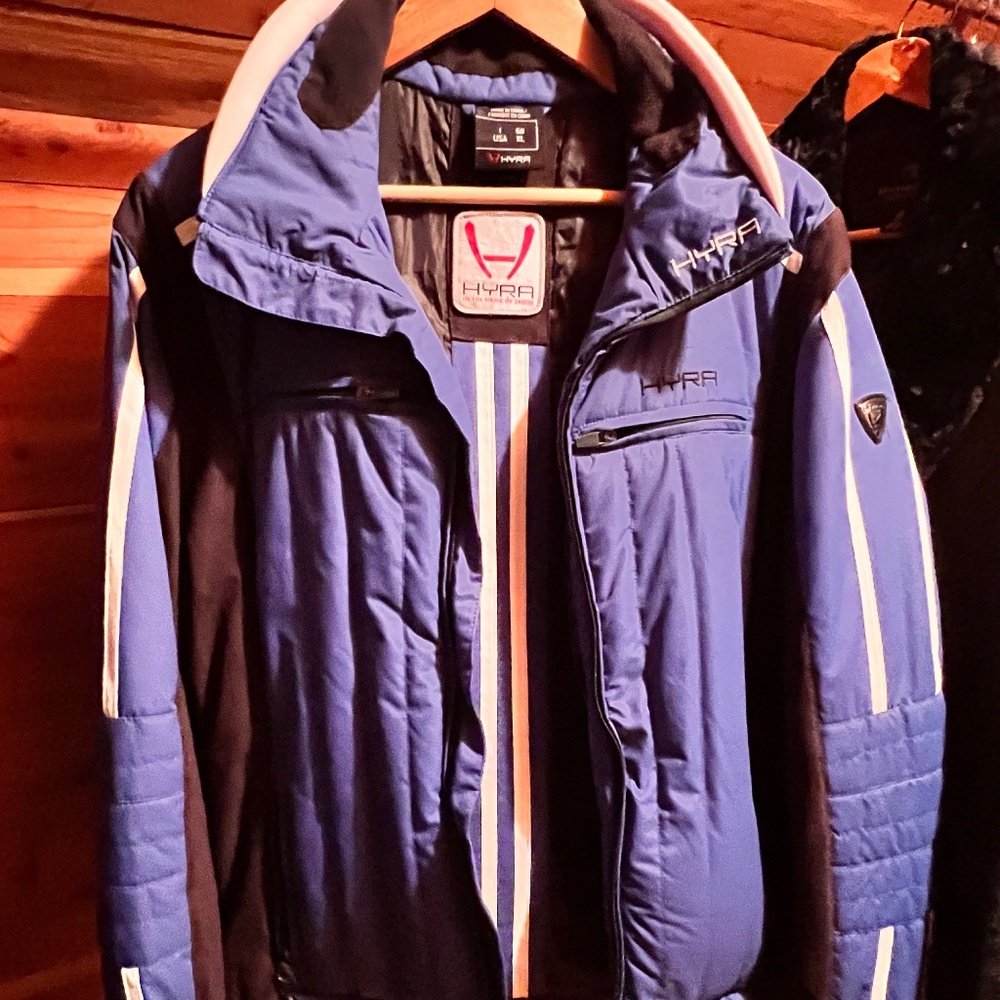Hyra, Winter, Ski jacket, snow jacket, XL blue and black. Available April/24